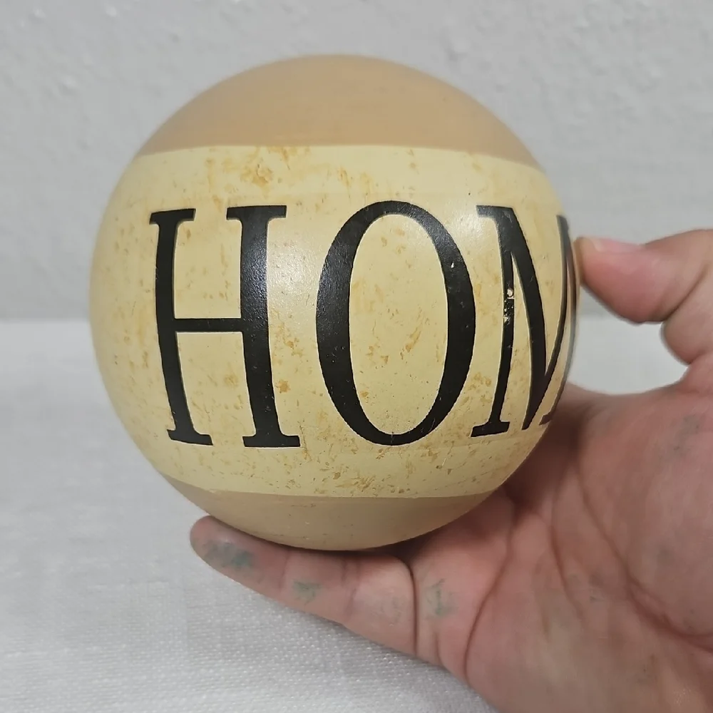 Family Faith Home Decorative 3 Spheres Set - Green, Brown, Tan